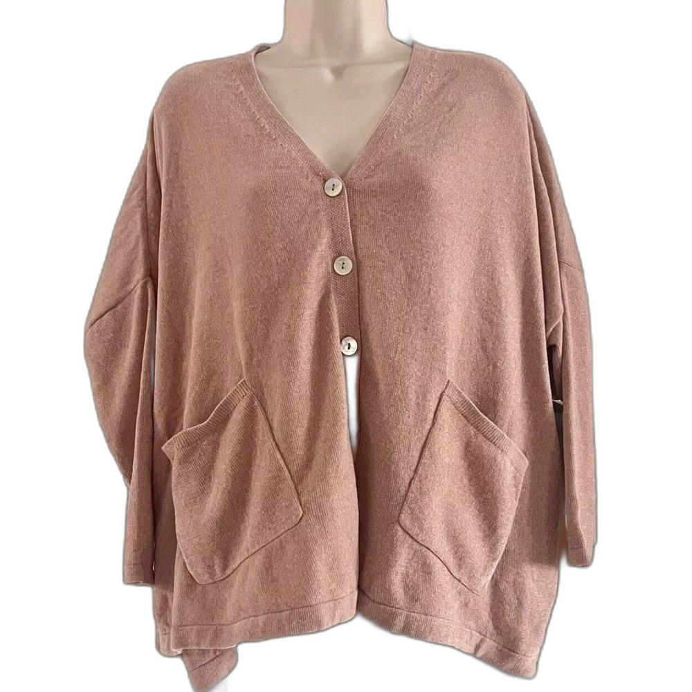 NWT Barefoot Dreams CozyChicLite Cropped Chenille Sweater Womens S Blush Pink